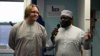 "Brother taking Shahadah at Islamic outreach center of Colorado."