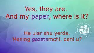 INGLIZ TILI MUSTAQIL O'RGANISH UCHUN DARS 2 OSON ENGLISH UZBEK