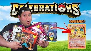 I Opened POKEMON Celebrations Collection Boxes to find CHARIZARD