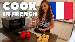 What I eat in a day in FRENCH ️‍ Cook with me in intermediate French (with subtitles)