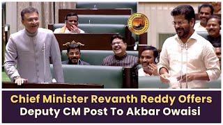 Telangana CM Revanth Reddy Offers Deputy CM Post To Akbaruddin Owaisi