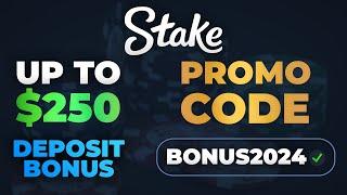 STAKE PROMO CODE up to $250 / $21 Stake Promo Code : BONUS2024