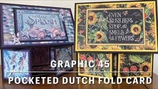 Graphic 45 Pocketed Dutch Fold Card