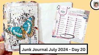 JUNK JOURNAL JULY 2024 - DAY 20 - PICTURE