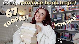 every ROMANCE BOOK TROPE + recs 