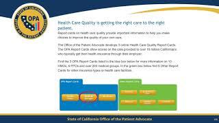 OPA Preview Period Website Walkthrough - Commercial Health Plans and Medical Groups