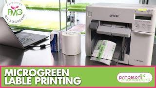 Microgreen Label Printing