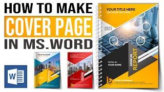 HOW TO MAKE A COOL COVER PAGE IN MICROSOFT WORD