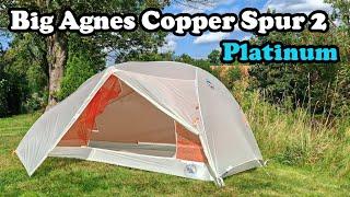 Big Agnes Copper Spur 2 Platinum - Ultraleicht Zelt für große Leute