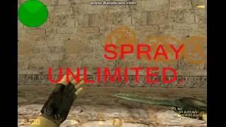 HOW TO SPRAY UNLIMITED IN CS 1.6