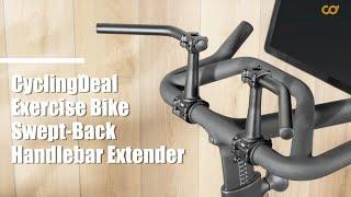 CyclingDeal Exercise Bike Swept-Back Handlebar Extender CD-KY-01