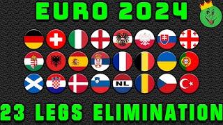 Euro 2024 Elimination Marble Race with 23 legs / Marble Race King