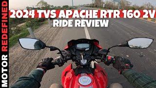 2024 TVS Apache RTR 160 2V Ride Review | Better Than Pulsar N150??