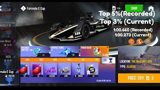 Asphalt 8 - Formula E Cup - The Dragons Den (1:00.660) - Top 5% (Original) - Late Upload