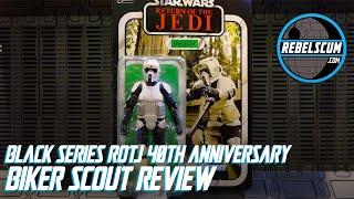 Star Wars The Black Series ROTJ 40th Anniversary Biker Scout Action Figure Review