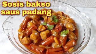 SOSIS BAKSO SAUS PADANG | Menu masakan sehari hari enak dan praktis