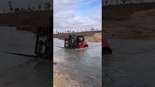 wheel loader loading trucks-all terrain 4x4 forklift#kaystarforklift