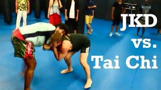 MASTERS GRAPPLING: Jeet Kune Do vs. Tai Chi Push Hands: Sifu Sam Levine vs. Coach Jan Match ️