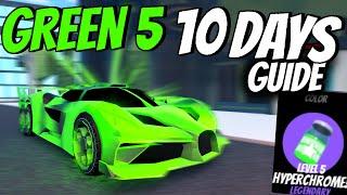 The PRO METHOD to GET GREEN 5 HYPERCHROME LEVEL 5 in JUST 10 DAYS in Roblox Jailbreak Season 26!