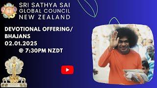 Sri Sathya Sai Global Council New Zealand Bhajans/Offering || 02/01/2025