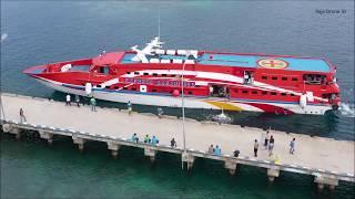 Jemput Kedatangan Kapal Express Bahari 99B Dengan Drone di Pelabuhan Waisai Raja Ampat