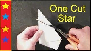 Make a perfect STAR with ONE cut!