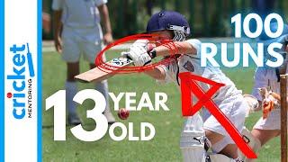 HOW A 13 YEAR OLD CRICKETER SCORES CENTURY | INSIDE TRAINING SESSION