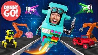 “Robot Energy!” Toy Factory Adventure ️ Robot Dance Brain Break | Danny Go! Songs for Kids