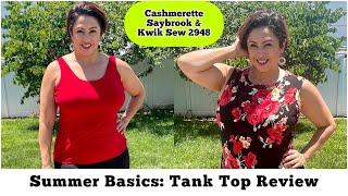 Sewing the Perfect Tank Top: Cashmerette Saybrook and Kwik Sew 2948