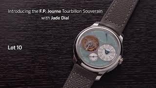 An Extremely Rare and Mesmerizing Tourbillon Souverain with Jade Dial