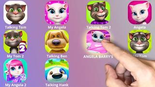 Talking Tom,My Angela,Tom 2,My Tom,Angela 2,Ben, ANGELA BARRY'S PRISON RUN,My Tom 2,Angela 2,My Hank