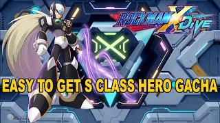 HOW TO REROLL GACHA TO GET S CLASS HERO - MEGAMAN X DIVE MOBILE