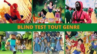 BLIND TEST TOUT GENRE (FILMS, SÉRIES, DESSINS ANIMÉS, JEUX VIDÉOS, RÉPLIQUES DE FILMS, ANIMÉS, TV)
