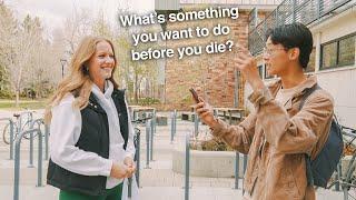 Asking COLLEGE Students about LIFE | What do you want to do with your life? | UofC