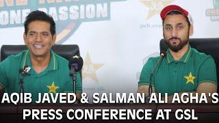 Aqib Javed & Salman Ali Agha's Press Conference at GSL | Pakistan squads named for NZ Tour | MA2F