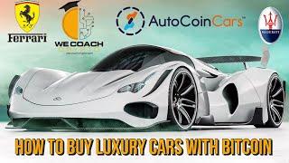 How to buy a Lamborghini, Ferrari or Porsche with Bitcoin or Cryptocurrency!