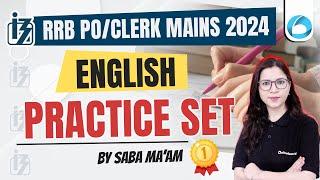 Mains level English Practice Set For RRB PO/Clerk Mains #01 | RRB PO Mains English Class | Saba Mam