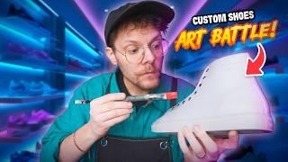 I Challenged 3 Artists to a Custom Shoe Battle!