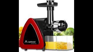 Slow Masticating Juicer Extractor Cold Press Juicer Machine Aobosi Amazon Unboxing Videos