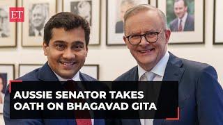 Indian-origin Australian Senator Varun Ghosh takes oath on Bhagavad Gita; watch video!