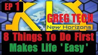 First 8 Things To Do in GregTech New Horizons Ep 1 - Series Tips & Tricks GTNH