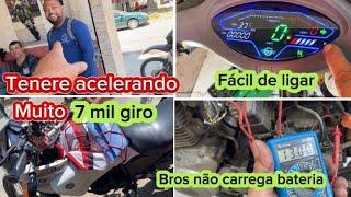 Moto acelerando muito e não da lenta, o que pode ser?