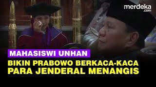 Momen Haru Mahasiswi Unhan Bikin Prabowo Berkaca kaca, Para Jenderal Nangis