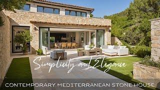 Contemporary Stone House: Modern Comfort, Mediterranean Soul