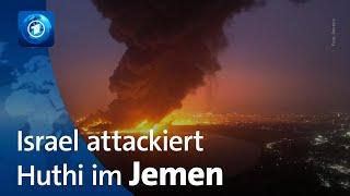 Nach Drohnenangriff der Huthi: Israel greift Miliz im Jemen an