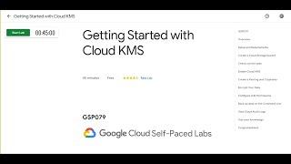 Getting Started with Cloud KMS GSP079