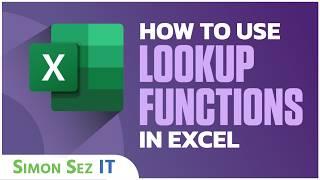 How to use Lookup Functions in Excel: VLOOKUP, INDEX and MATCH, and XLOOKUP Training Tutorial