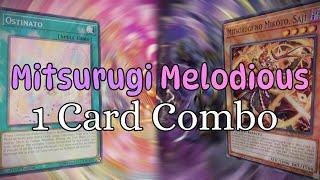 QUICK Mitsurugi Melodious  - 1 Card YUGIOH RITUAL Combo