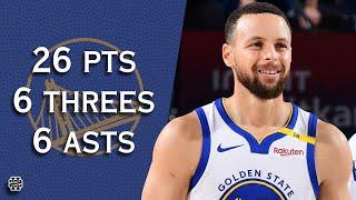 Stephen Curry 26 pts 6 threes 6 asts vs Clippers 24/25 season