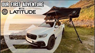 OUR FIRST ADVENTURE IN THE LATITUDE ROOF TENT //  EXPLORING DEVON // MERCEDES X CLASS // OFF ROAD